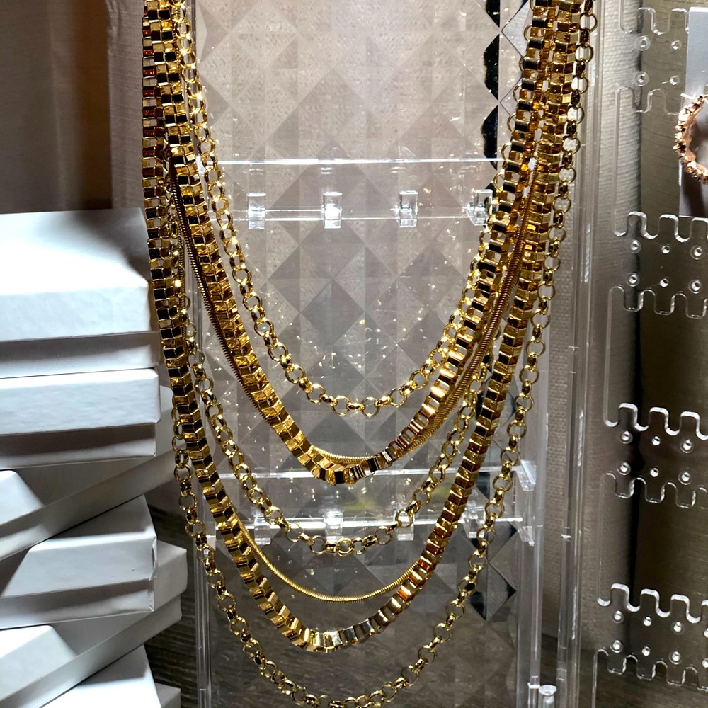 Multi chain necklace